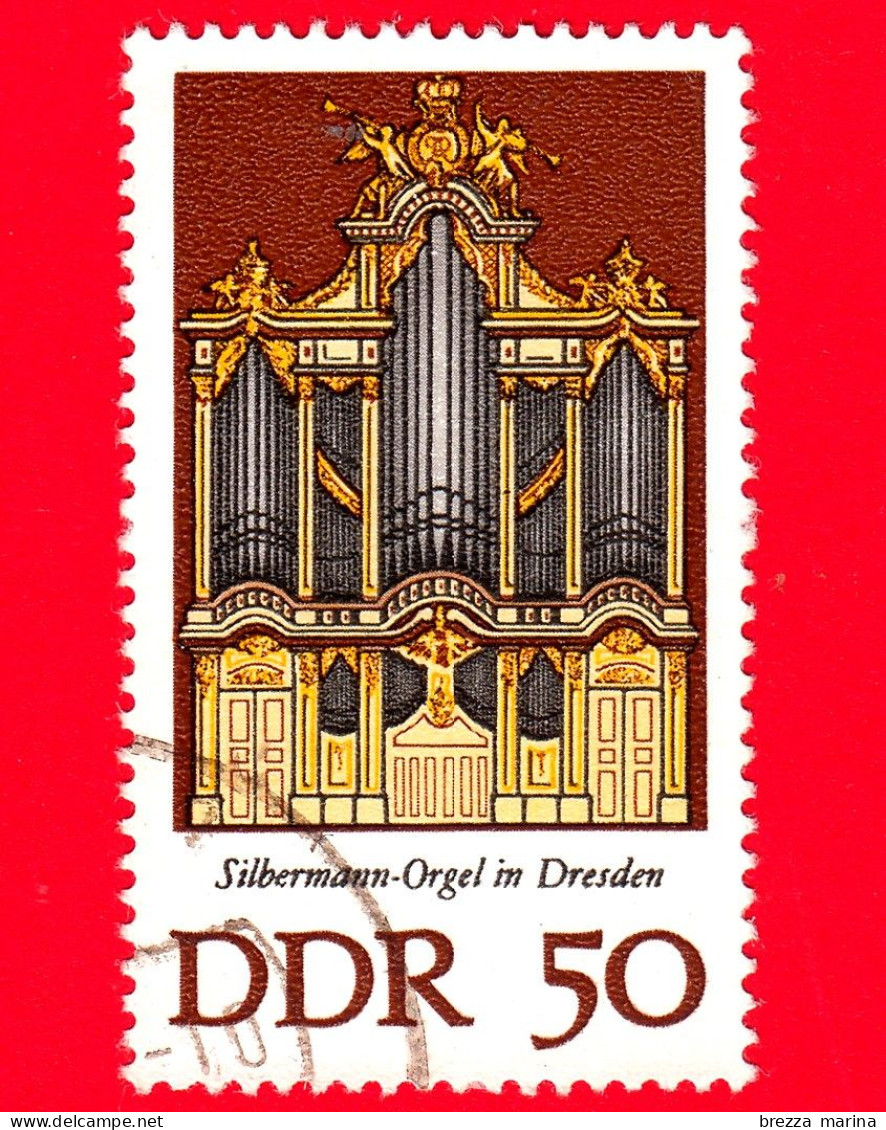 GERMANIA - DDR - Usato - 1976 - Organi Silbermann - Chiesa Di Corte Cattolica, Dresda - 50 - Gebraucht
