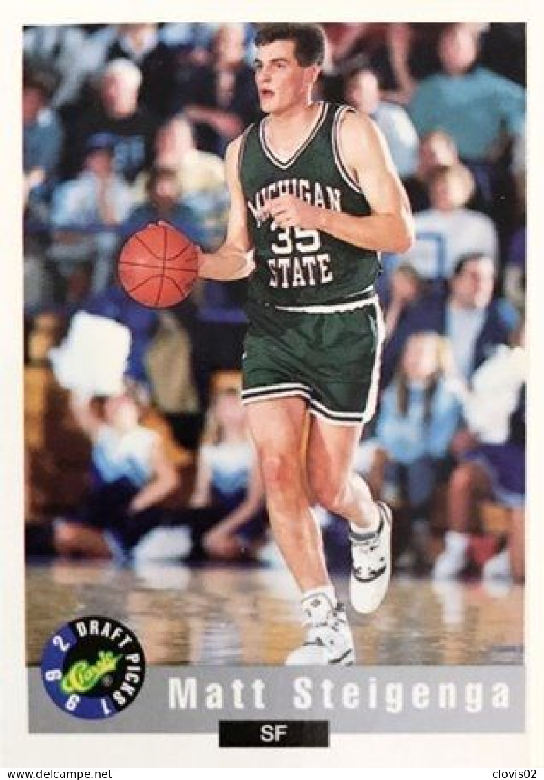 32 Matt Steigenga - Chicago Bulls - Carte NBA 1992 Classic Draft Picks Basketball - Autres & Non Classés