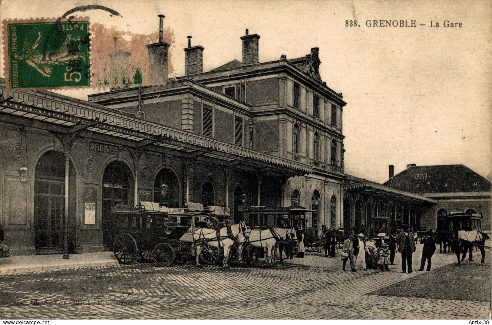 N43 - 38 - GRENOBLE - Isère - La Gare - Grenoble