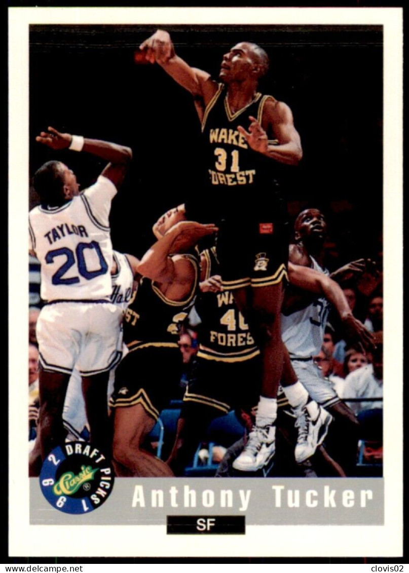 40 Anthony Tucker - Wake Forest Demon Deacons - Carte NBA 1992 Classic Draft Picks Basketball - Autres & Non Classés