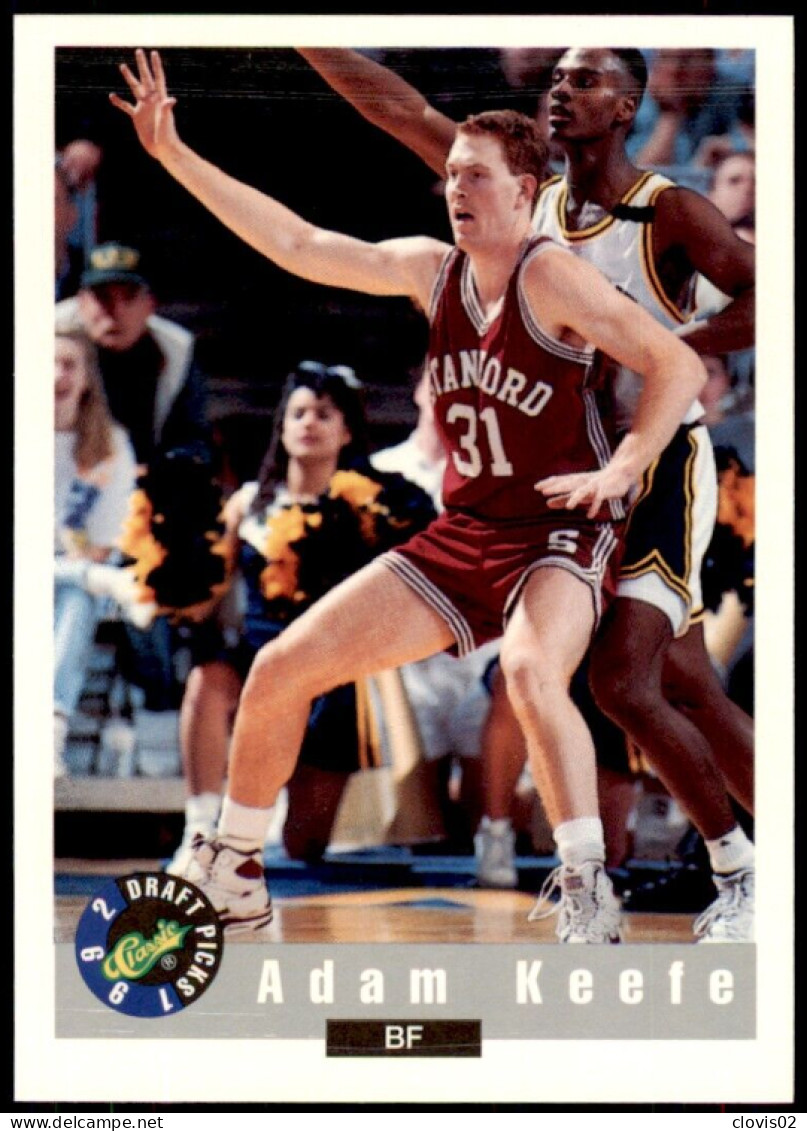 45 Adam Keefe - Atlanta Hawks - Carte NBA 1992 Classic Draft Picks Basketball - Autres & Non Classés