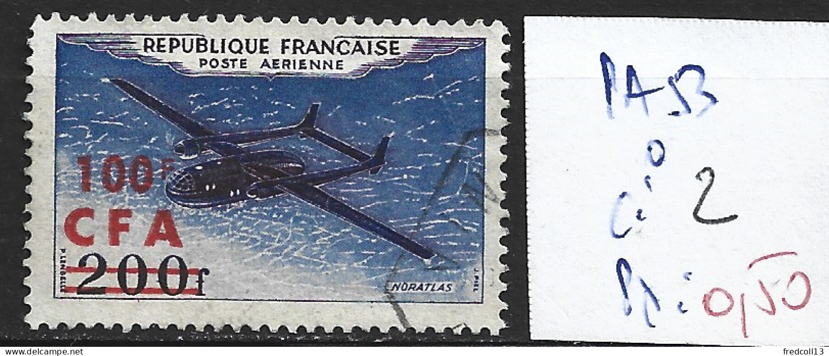 REUNION PA 53 Oblitéré Côte 2 € - Airmail