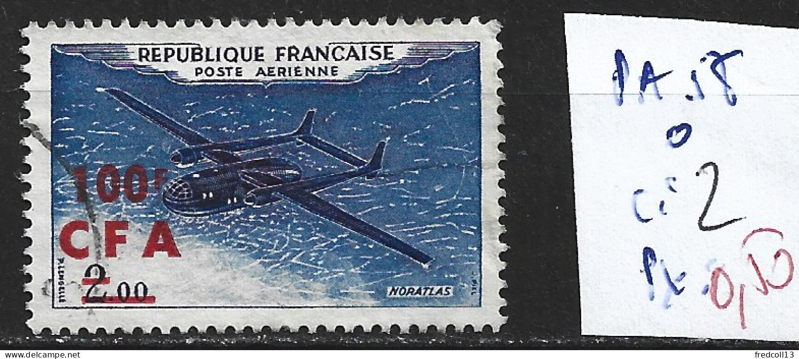 REUNION PA 58 Oblitéré Côte 2 € - Posta Aerea