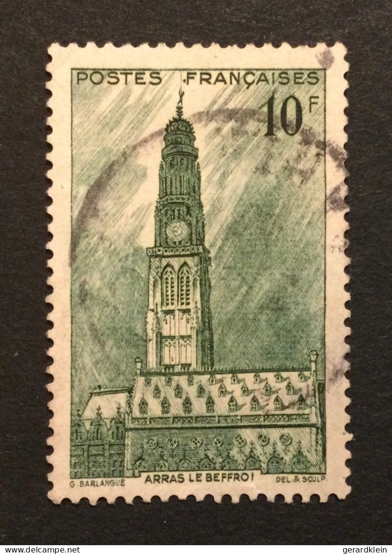 Num. 567 (10Fr) - Thème, Arras Le Beffroi - Used Stamps