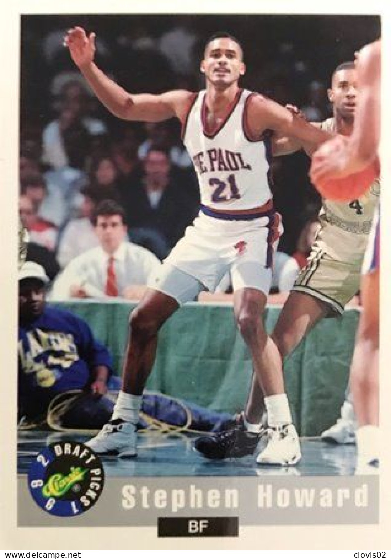 55 Stephen Howard - DePaul Blue Demons - Carte NBA 1992 Classic Draft Picks Basketball - Autres & Non Classés