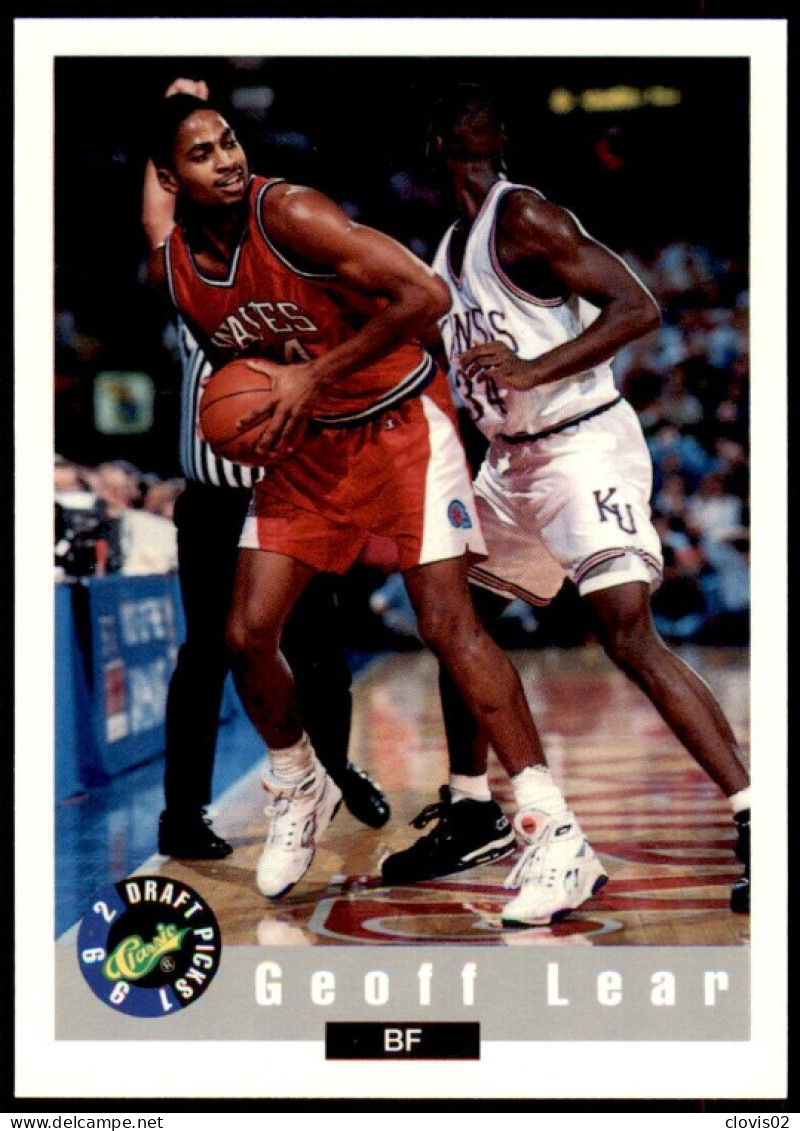 89 Geoff Lear - Pepperdine Waves - Carte NBA 1992 Classic Draft Picks Basketball - Autres & Non Classés