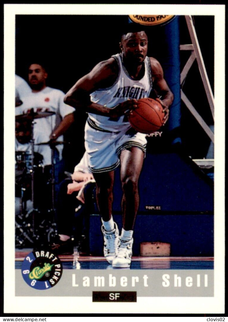 90 Lambert Shell - Bridgeport Purple Knights - Carte NBA 1992 Classic Draft Picks Basketball - Autres & Non Classés