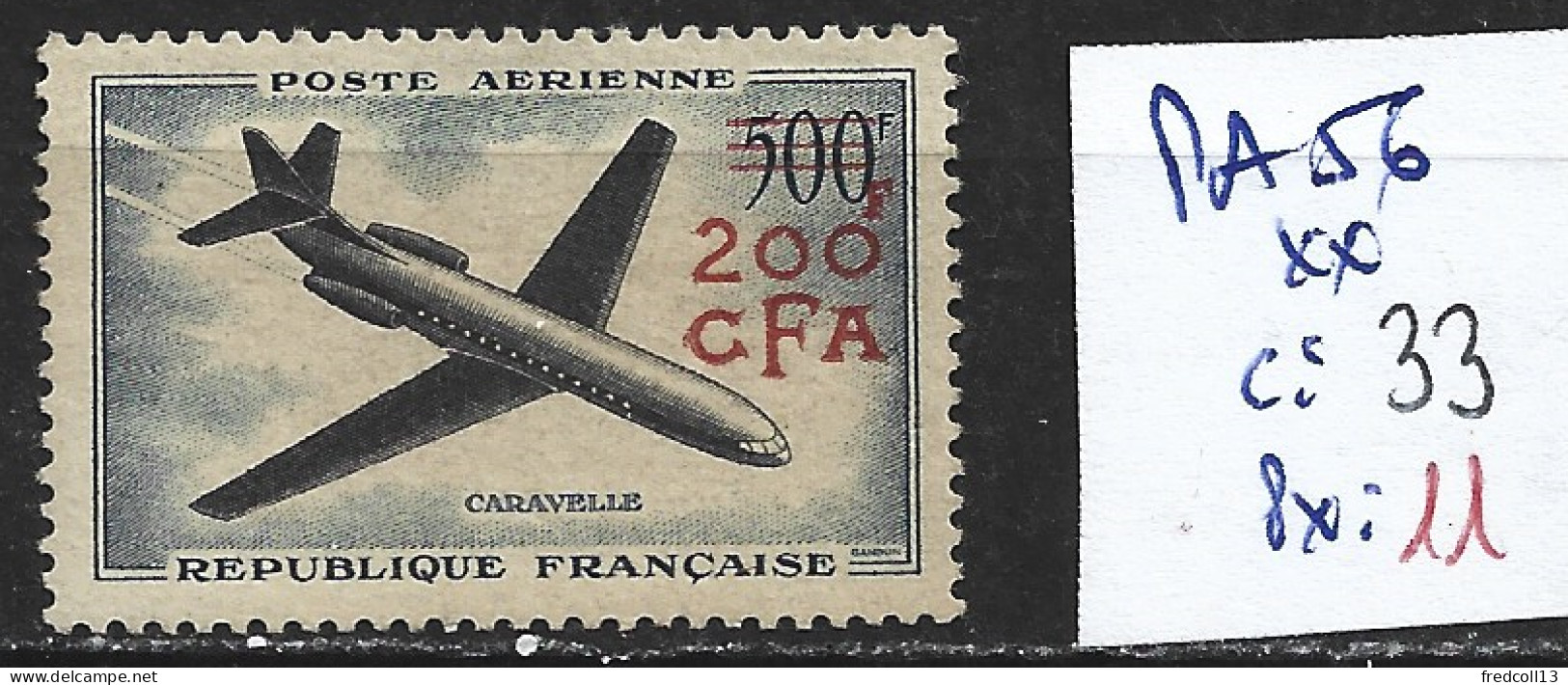 REUNION PA 56 ** Côte 33 € - Aéreo