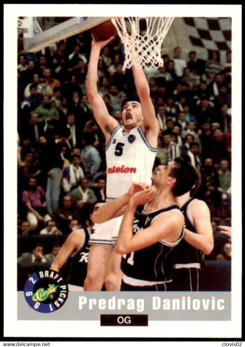93 Predrag Danilovic - Golden State Warriors - Carte NBA 1992 Classic Draft Picks Basketball - Autres & Non Classés