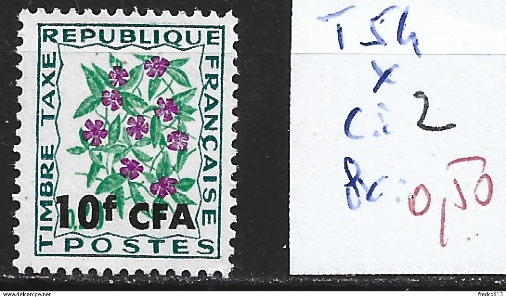 REUNION TAXE 54 * Côte 2 € - Postage Due