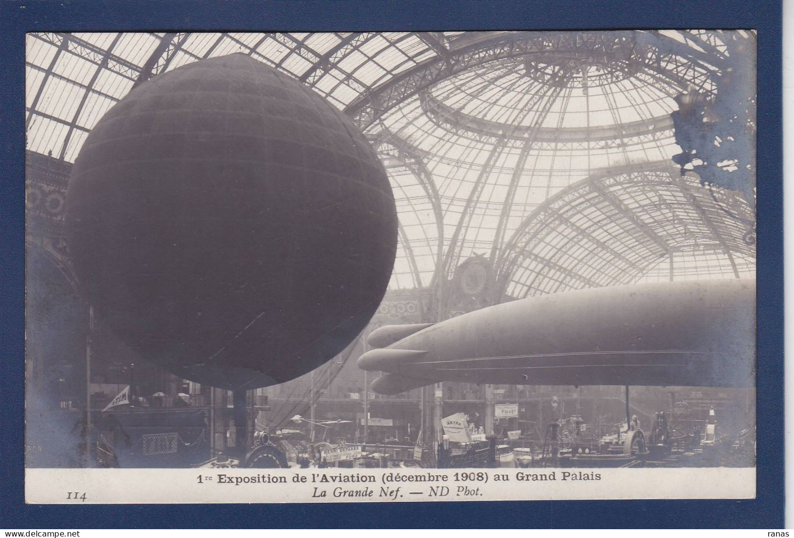 CPA Aviation Montgolfière Ballon Rond Non Circulée Paris Exposition - Mongolfiere