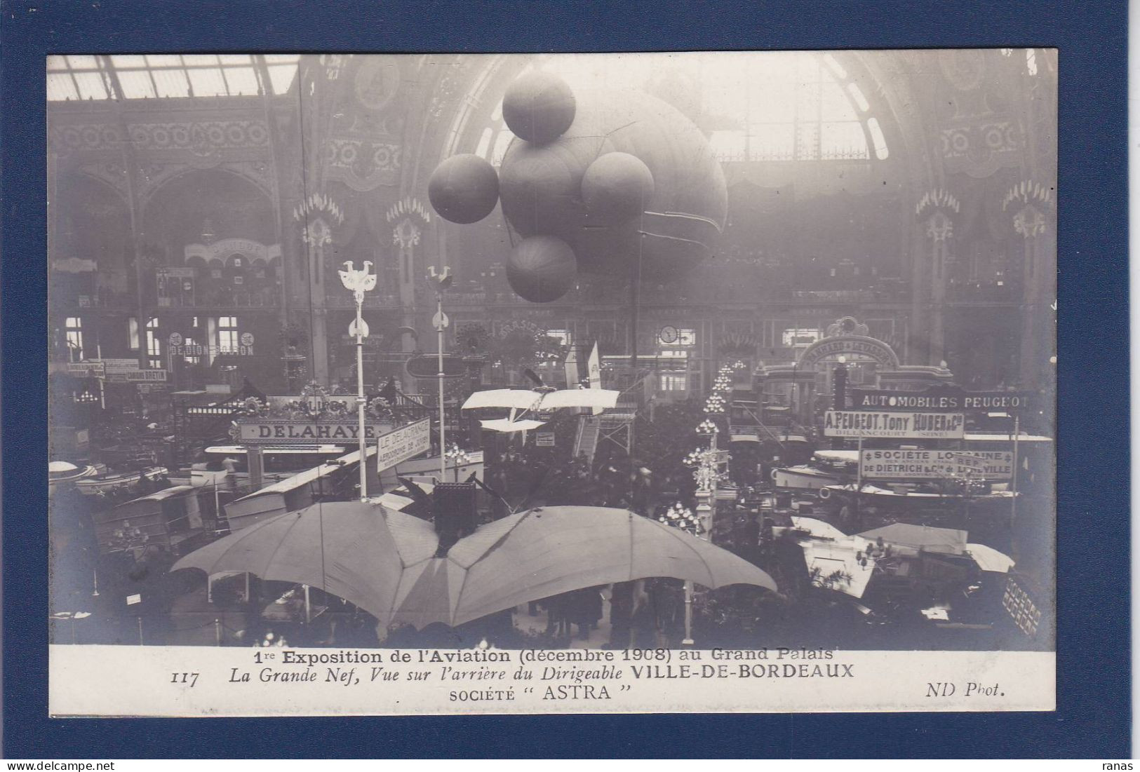 CPA Aviation Montgolfière Ballon Rond Non Circulée Paris Exposition - Mongolfiere