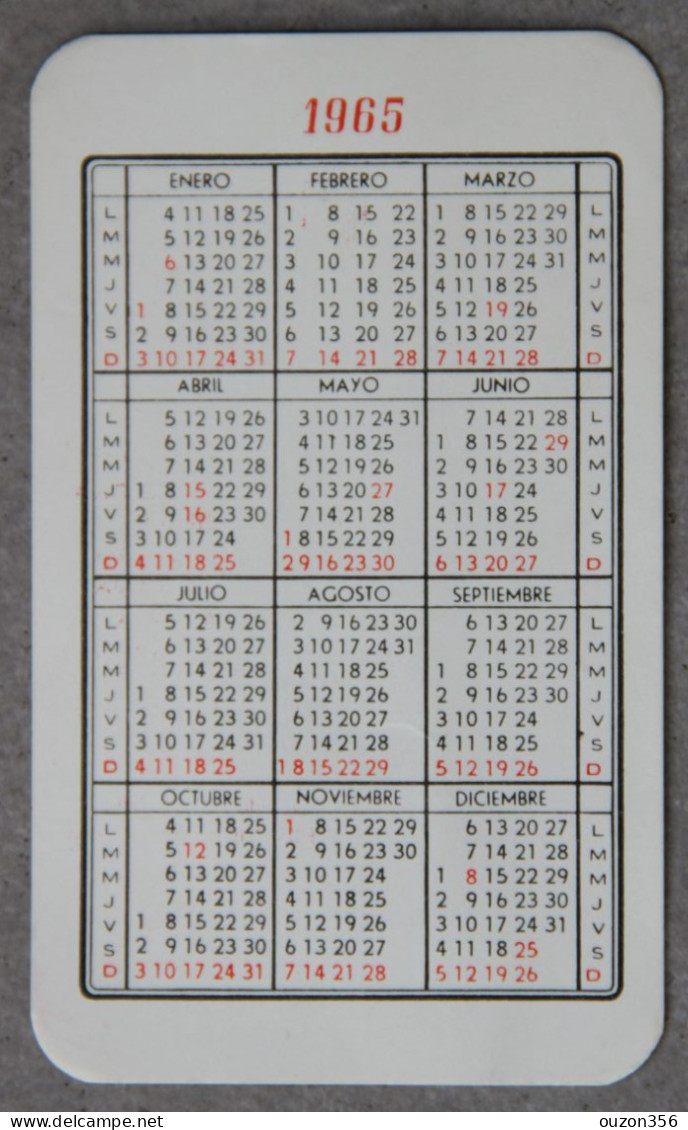 Calendrier 1965 (hôtels Espagne, Portugal) - Petit Format : 1961-70