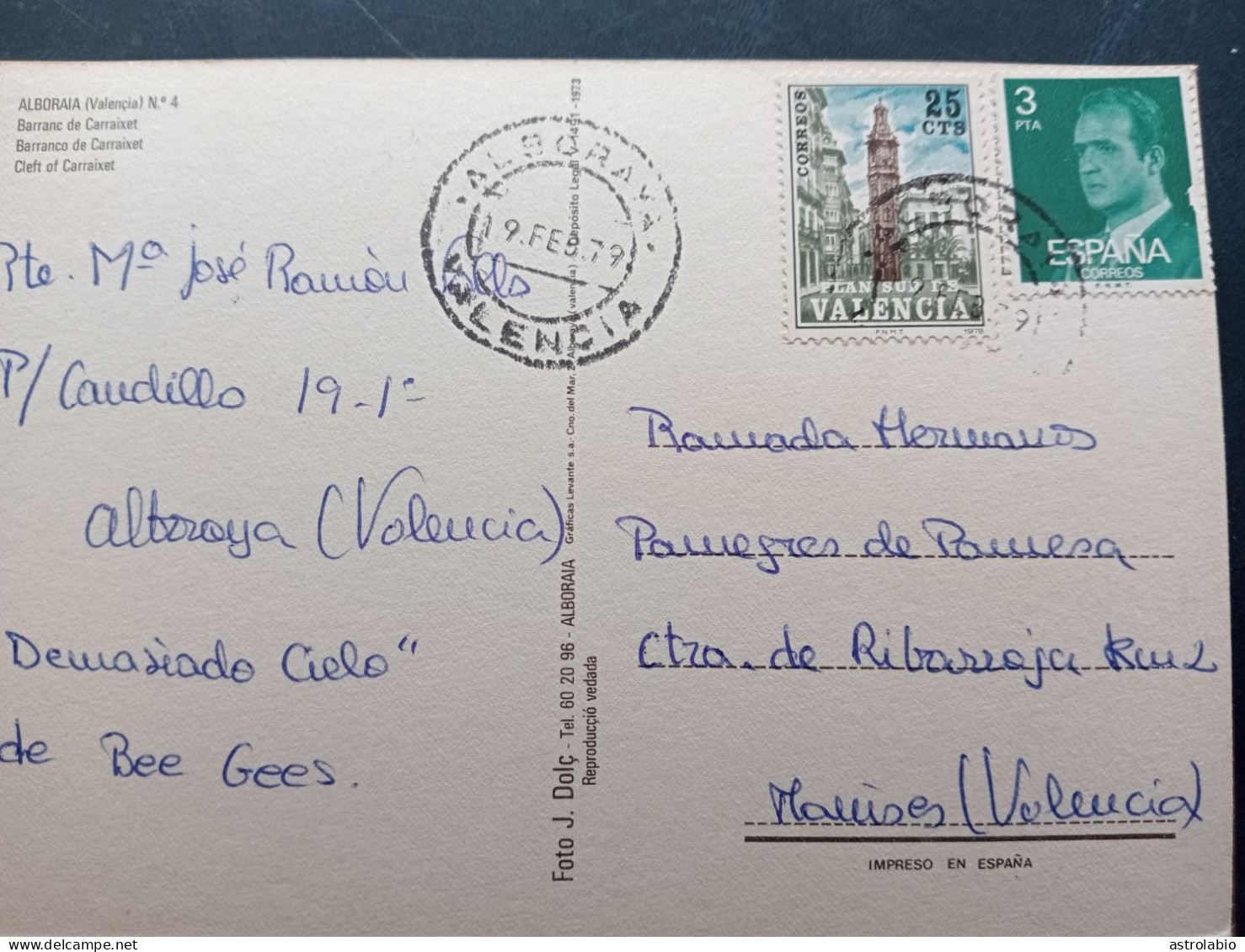 Plan Sur De Valencia Circulado Sobre Postal - Liefdadigheid