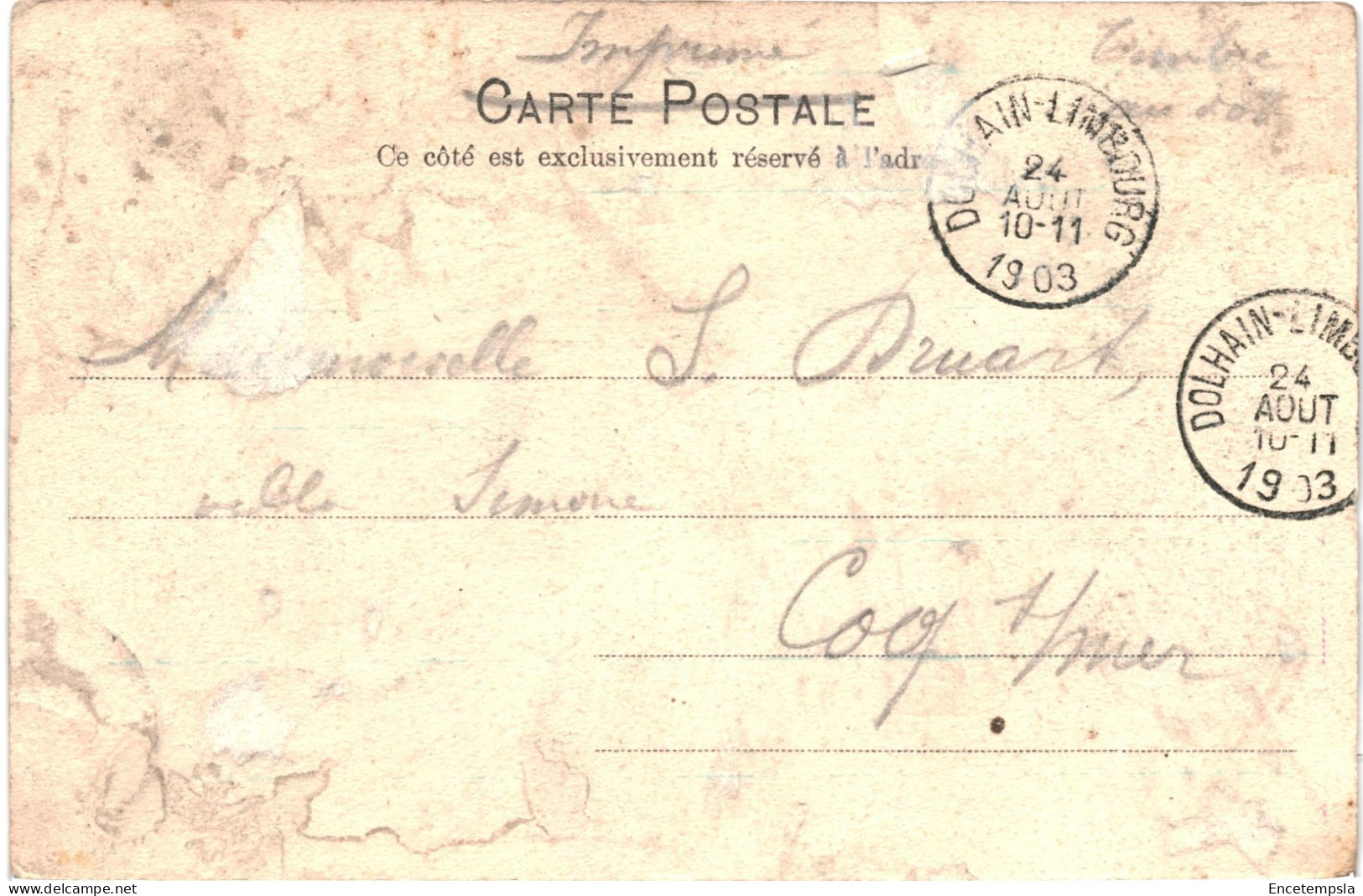 CPA Carte Postale  Belgique Barrage De La Gileppe 1903   VM78807 - Gileppe (Stuwdam)