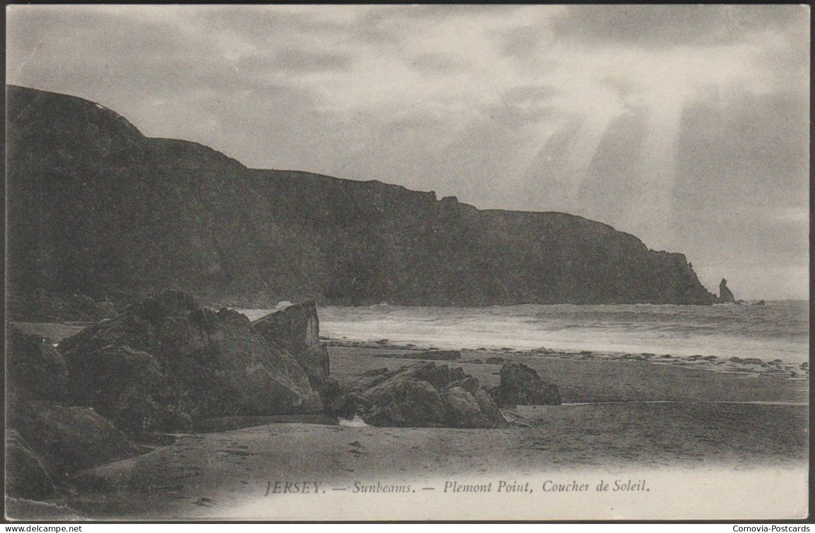 Sunbeams, Coucher De Soleil, Plemont Point, Jersey, C.1910 - Lévy Postcard - Plemont