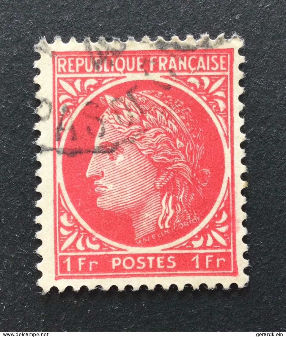 Num. 676 (1Fr)- 679 (1Fr50) - 680 (2Fr) - 681 (2Fr50) - Type Cérès - 1945-47 Cérès Van Mazelin