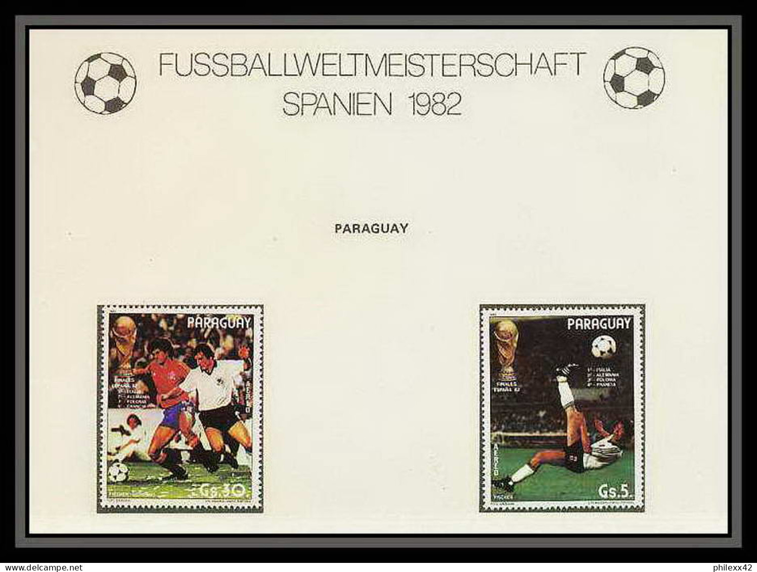 622 Football (Soccer) Espana 82 - Neuf ** MNH - Paraguay N° 3561 + TIMBRES - 1982 – Spain