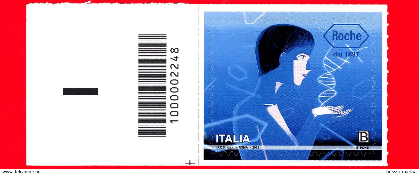 Nuovo - MNH - ITALIA - 2022 - 125 Anni Di Roche Italia – DNA – Medicina - Salute - B - Barre 2248 - Bar-code