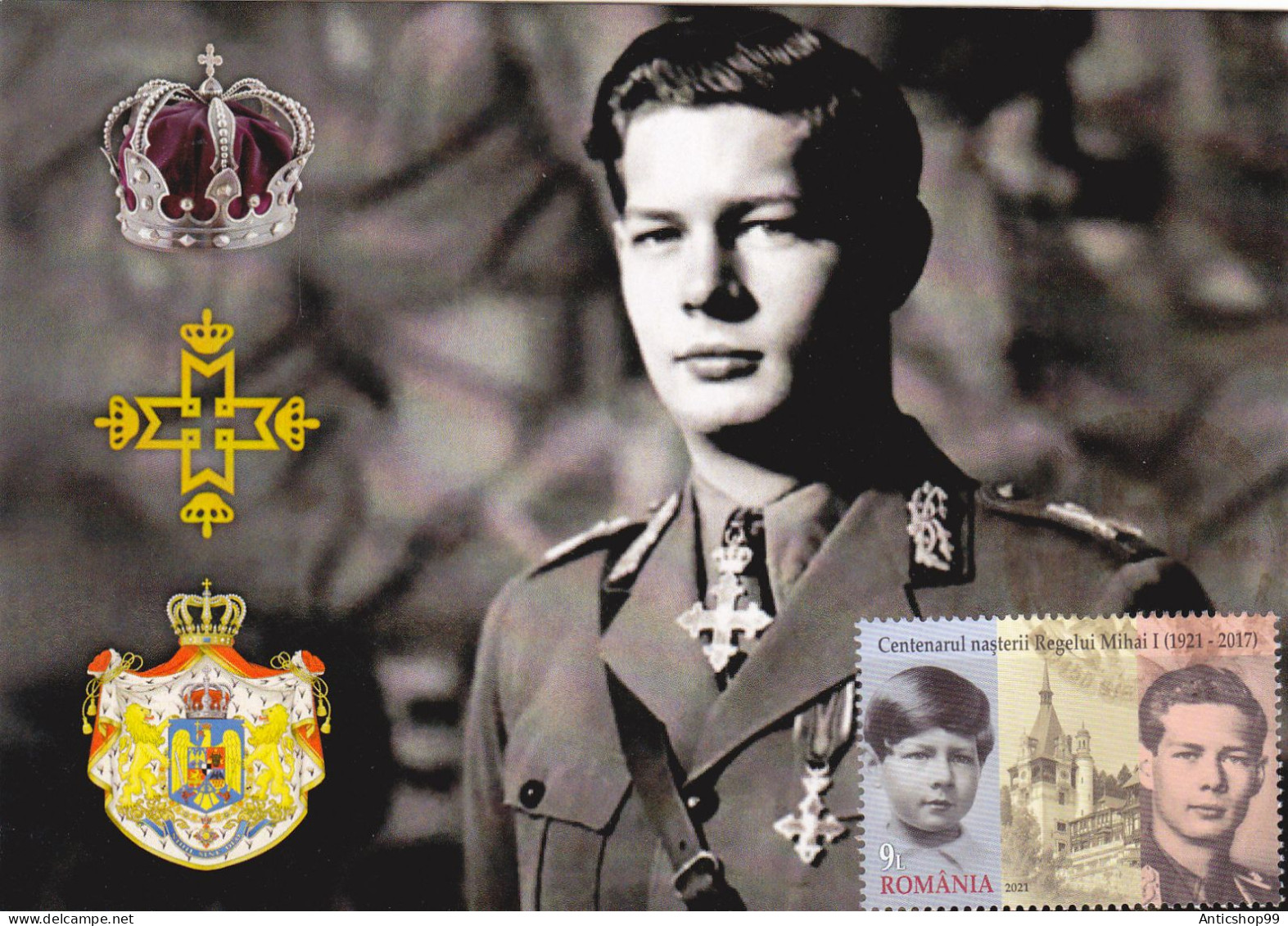 KING MIHAI 1 ,  MAXIMUM CARD, 2021  ROMANIA - Maximum Cards & Covers