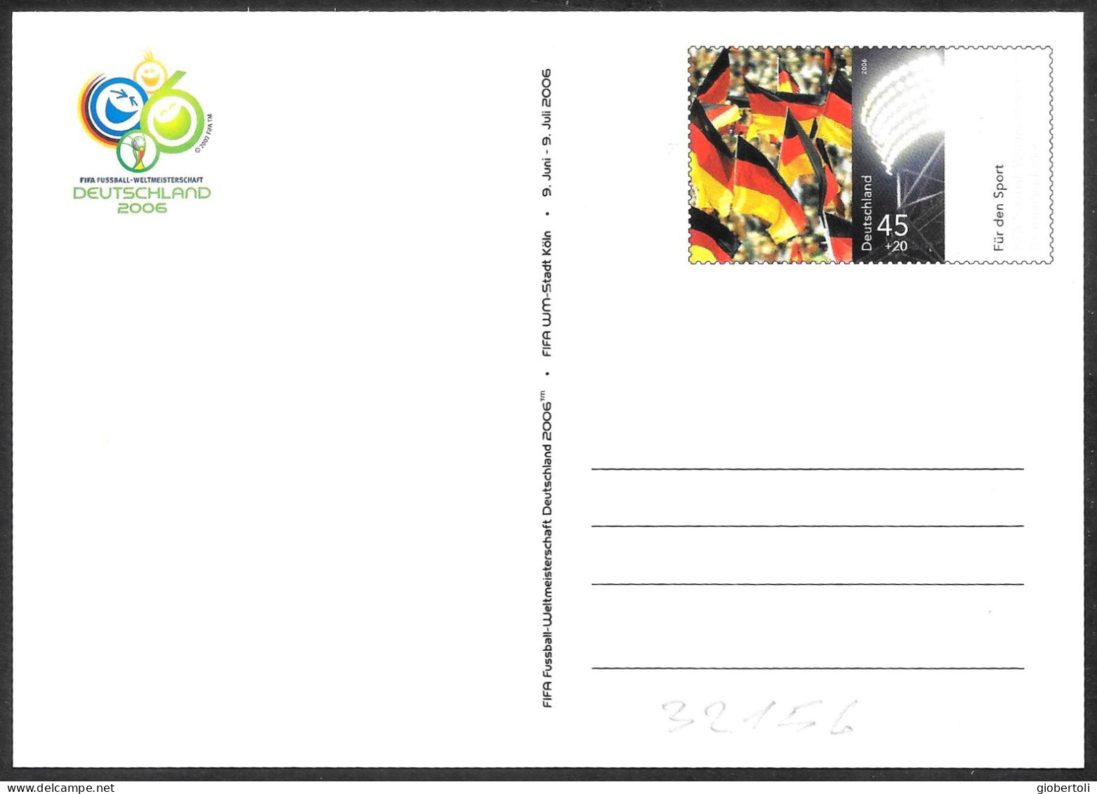 Germania/Germany/Allemagne: Intero, Stationery, Entier, "Germania 2006" - 2006 – Germany
