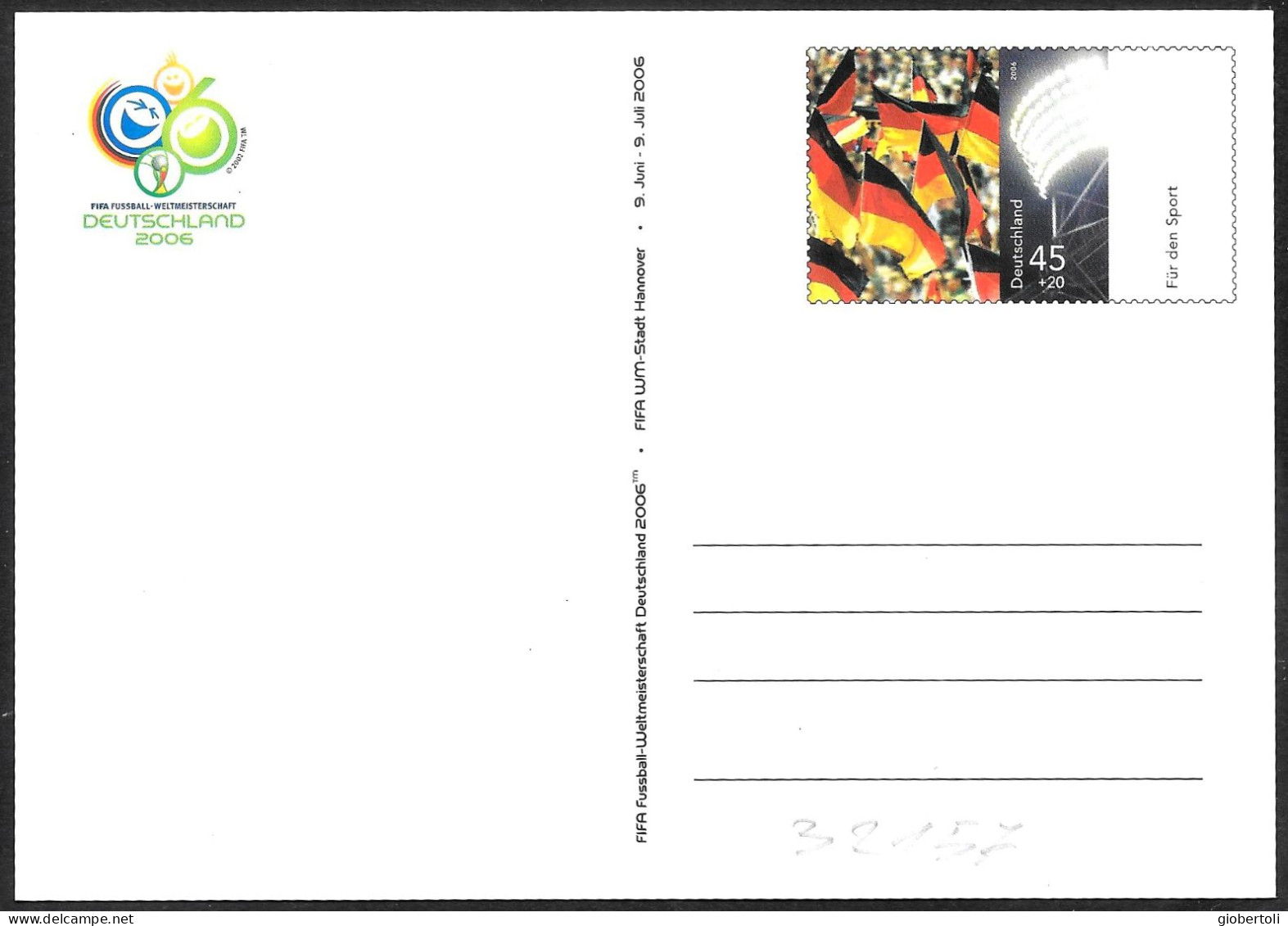 Germania/Germany/Allemagne: Intero, Stationery, Entier, "Germania 2006" - 2006 – Germany