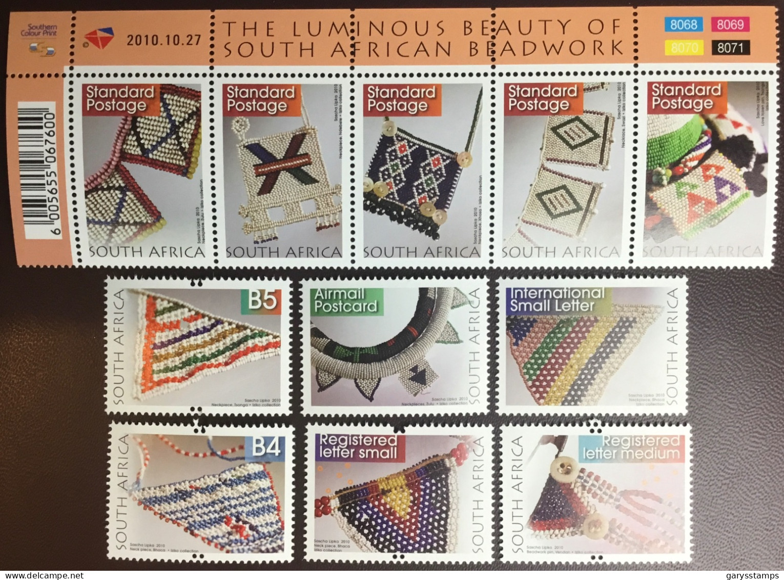 South Africa 2010 Beadwork Crafts Definitives 2nd Series Set Of 11 MNH - Nuevos