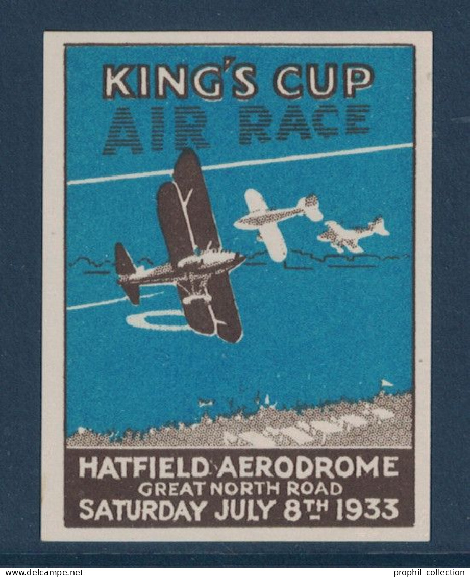 VIGNETTE AVIATION KING'S CUP AIR RACE HATFIELD AERODROME JULY 1933 ANGLETERRE UK MEETING AÉRIEN - Aviazione