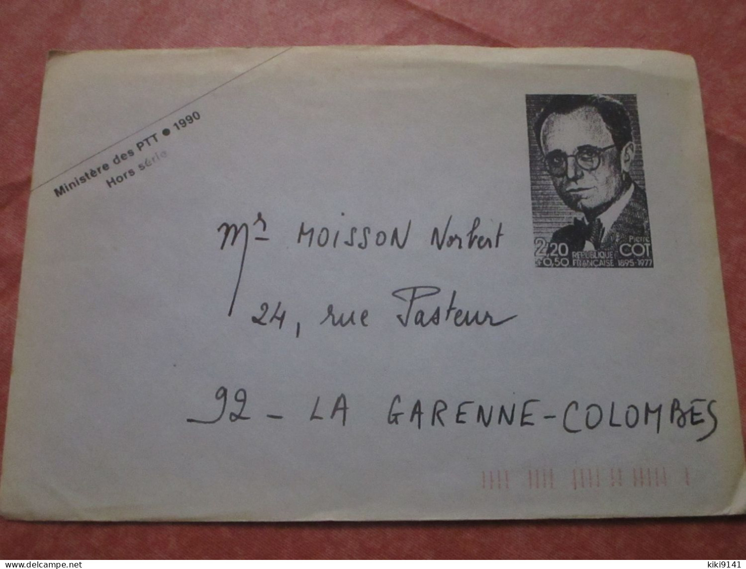 Pierre COT - Ministère Des PTT - Hors Série - De NANTERRE à LA GARENNE COLOMBE - Standaardomslagen En TSC (Voor 1995)