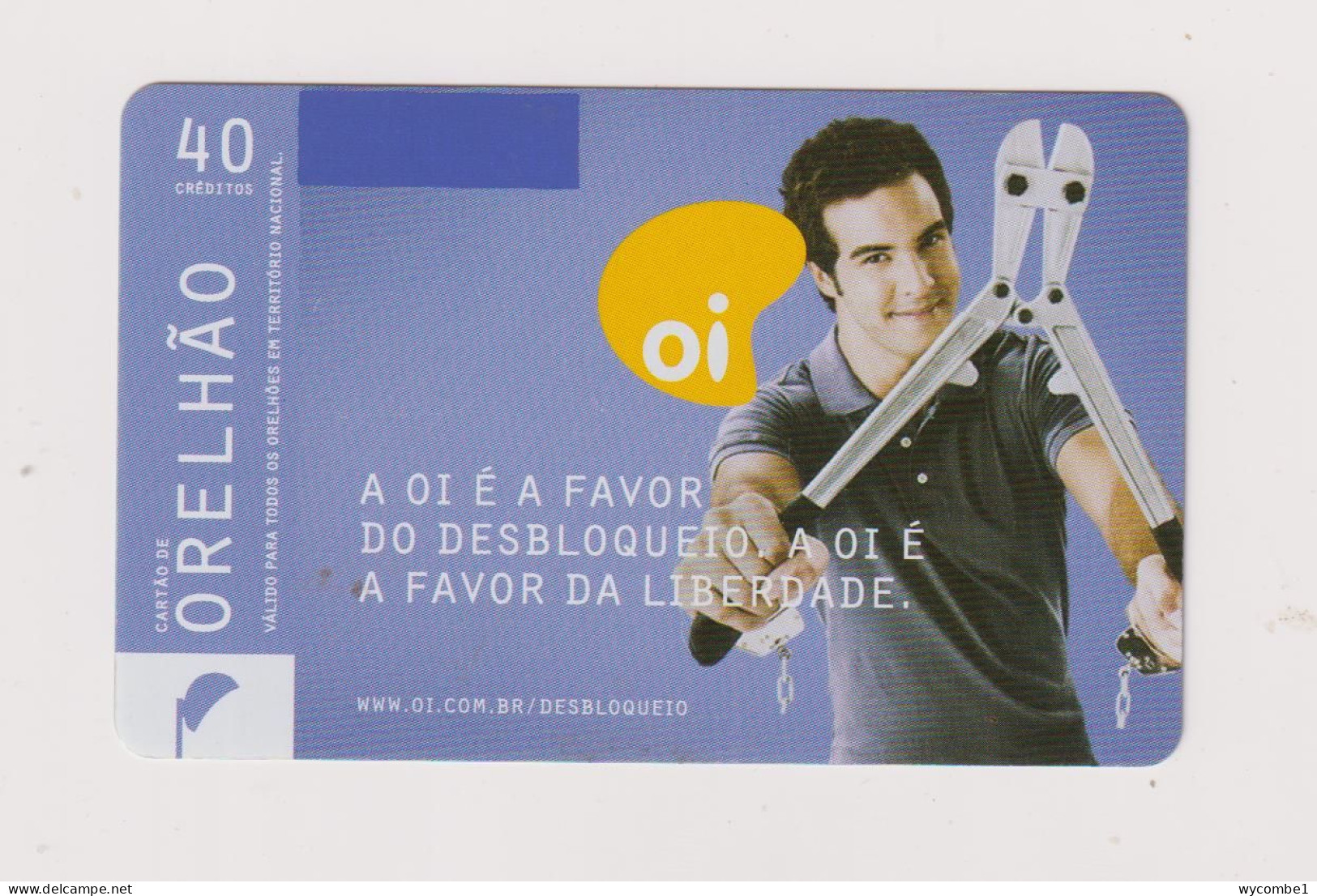 BRASIL - Orelhao Inductive Phonecard - Brésil