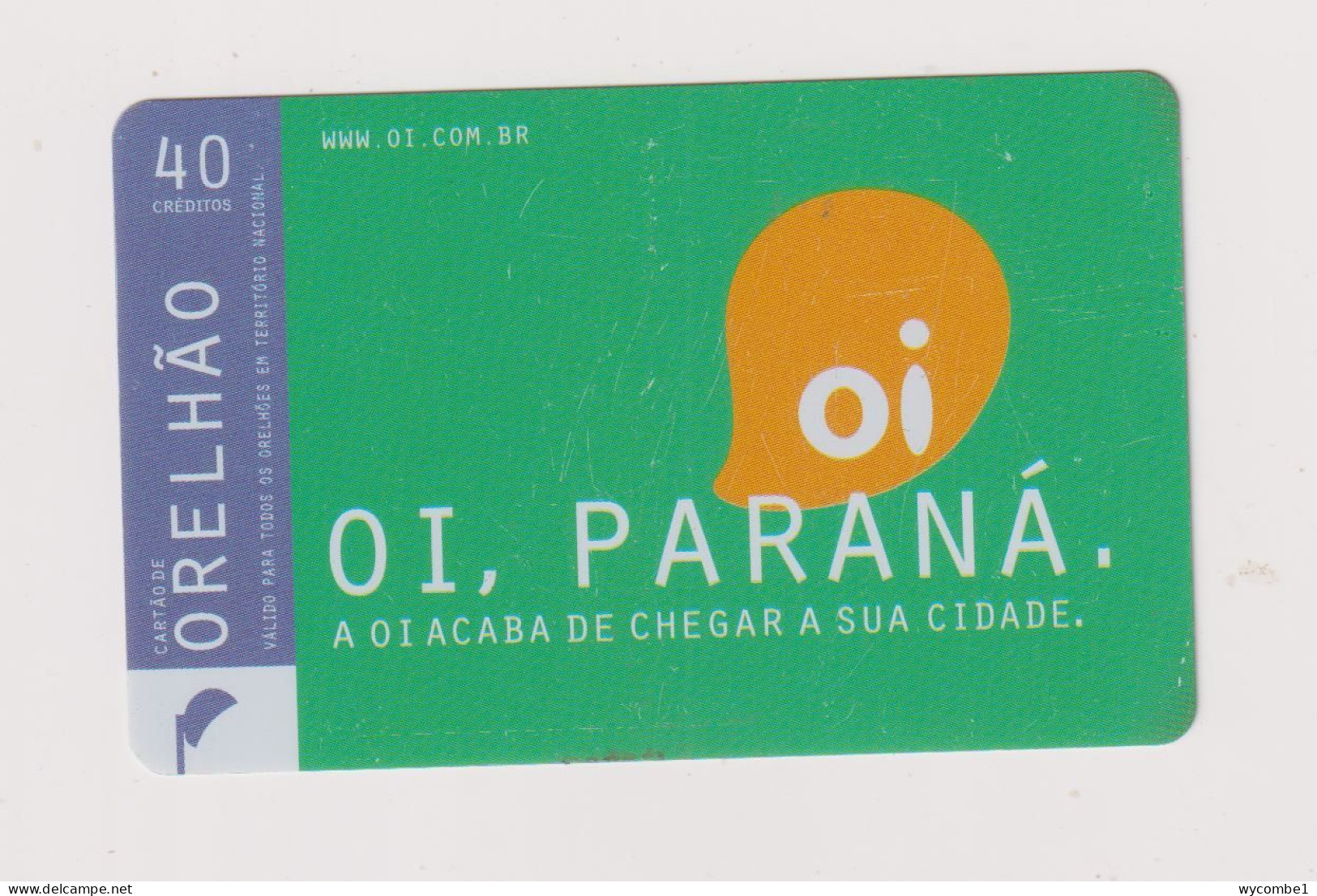 BRASIL - Orelhao Inductive Phonecard - Brasile