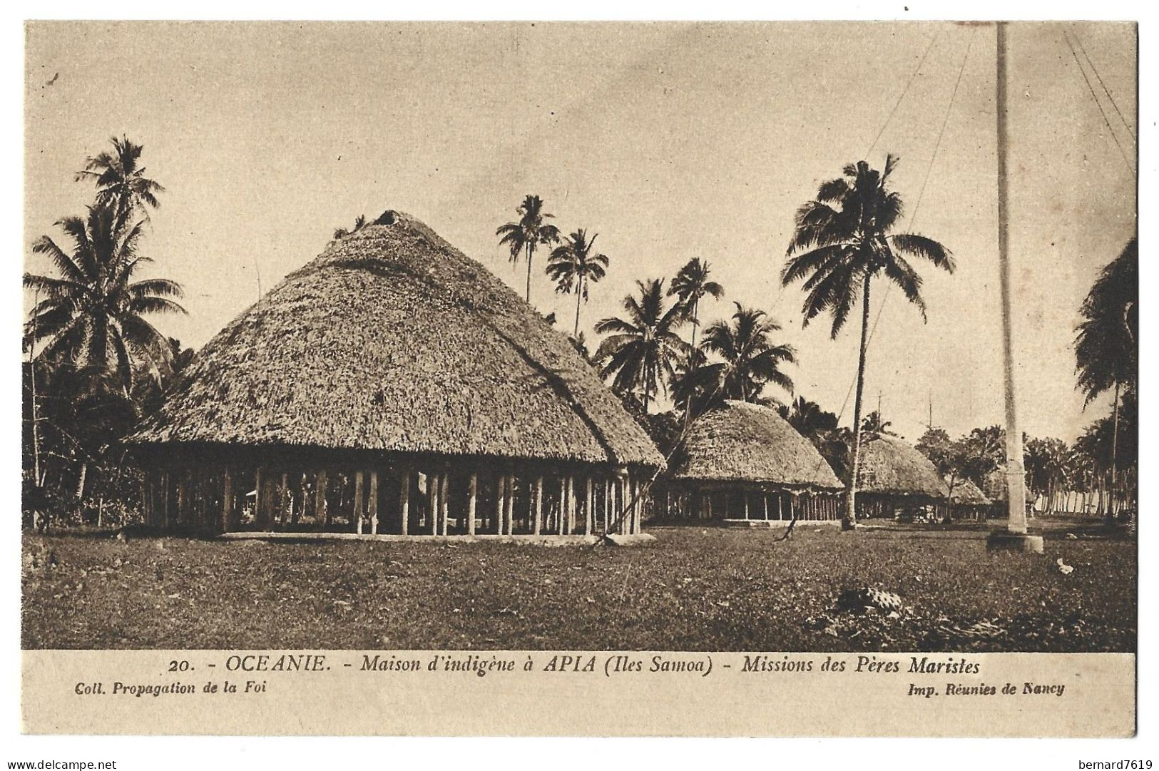 Oceanie -maison Indigene A Apia - Ile Samoa - Mission Des Peres Maristes - Samoa