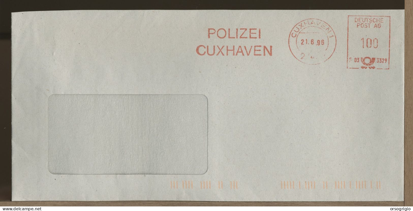 GERMANY - DEUTSCHE - EMA - CUXHAVEN  - GENDARMERIE   POLIZIA   POLICE   POLIZEI - Frankeermachines (EMA)