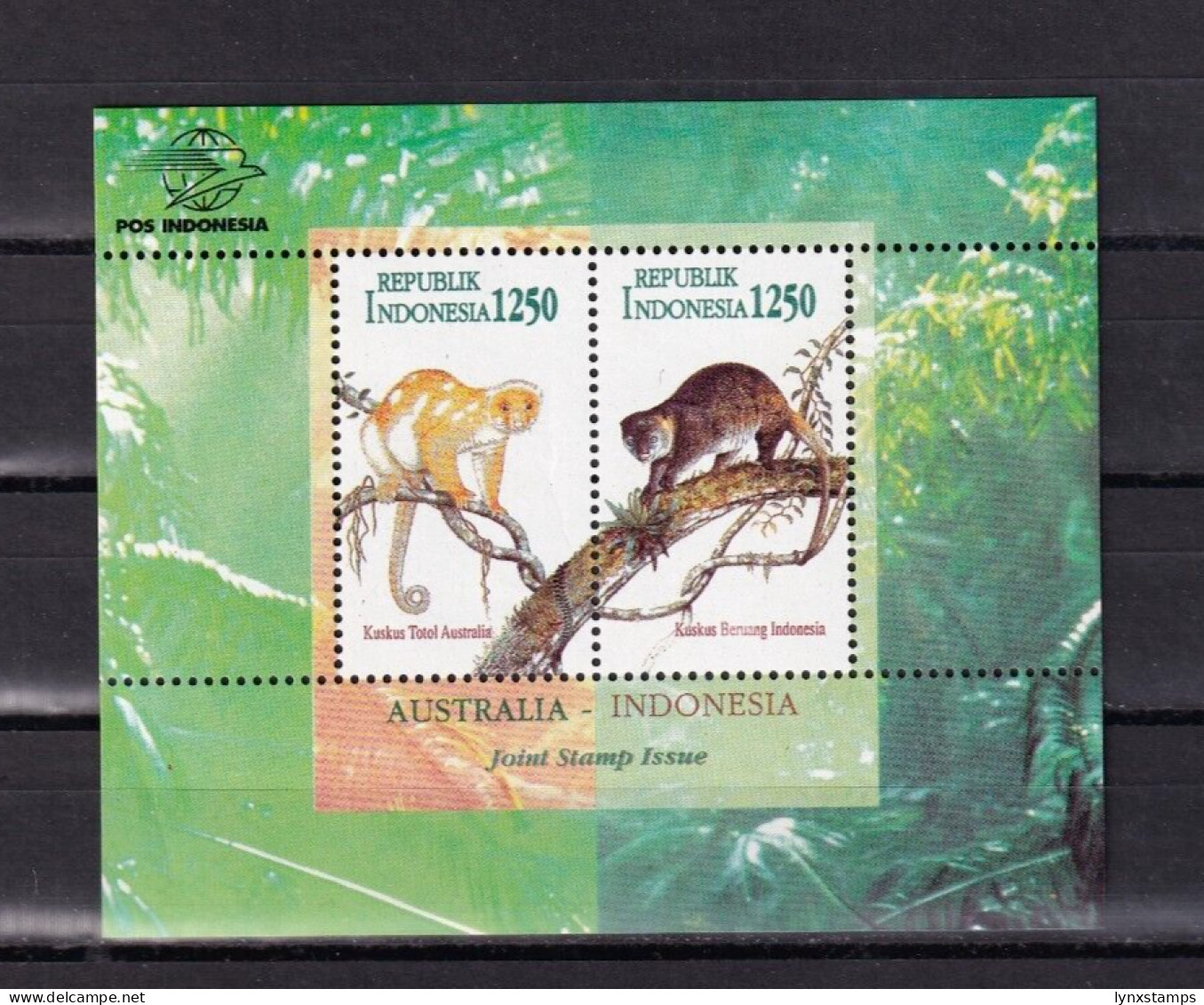 LI02 Indonesia 1996 Monkeys - Cuscus Mini Sheet - Indonesia