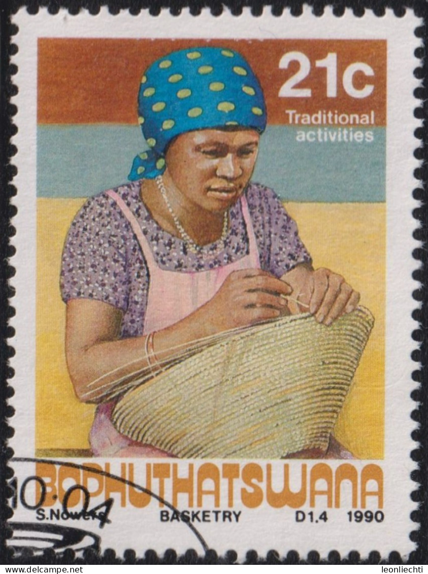 1990 Bophuthatswana ° Mi:ZA-BP 248, Sn:ZA-BP 249, Yt:ZA-BP 248, Sg:ZA-BP 243, Traditional Activities: Basketry - Bophuthatswana