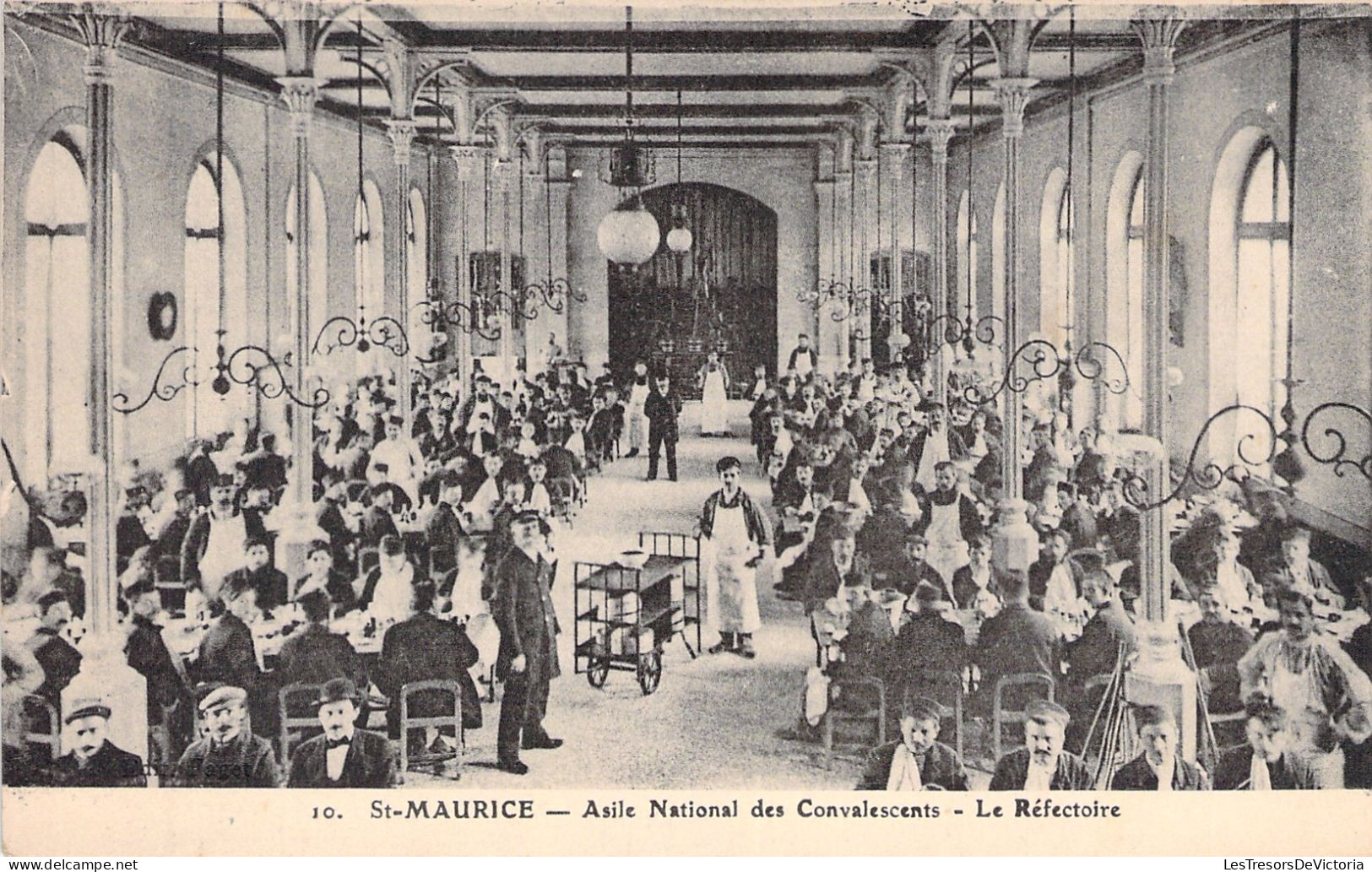 FRANCE - St Maurice - Asile National Des Convalescents - Le Refectoire - Animé - Carte Postale Ancienne - Saint Maurice
