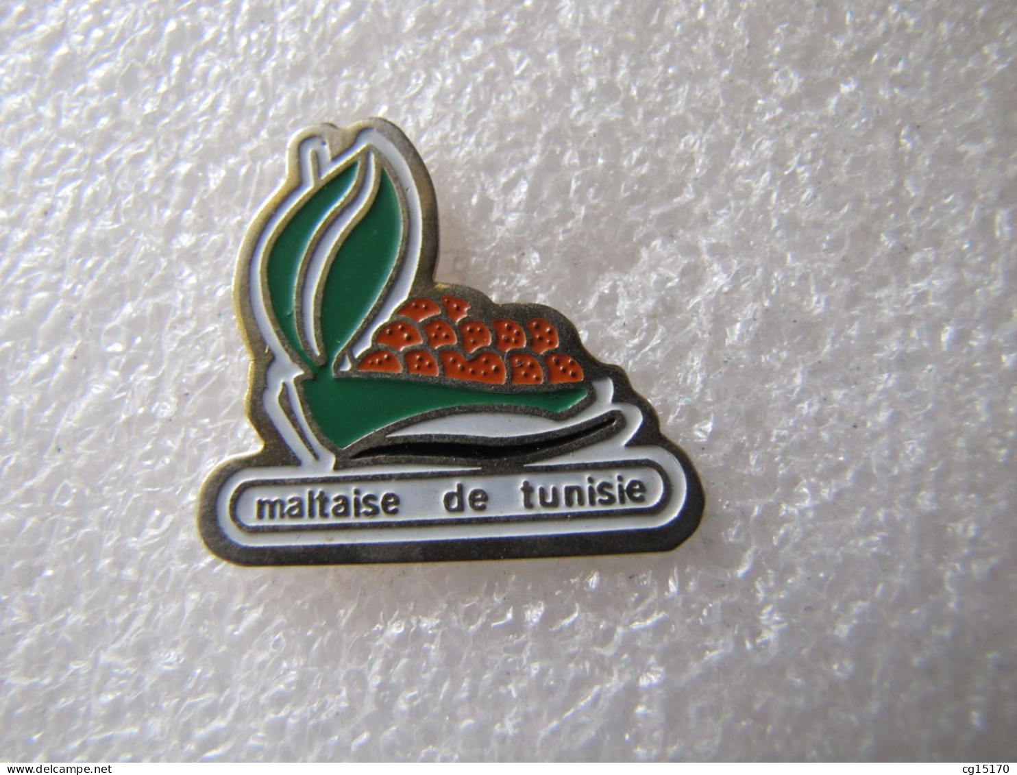 PIN'S   ORANGE   MALTAISE DE TUNISIE    BÂTEAU - Levensmiddelen