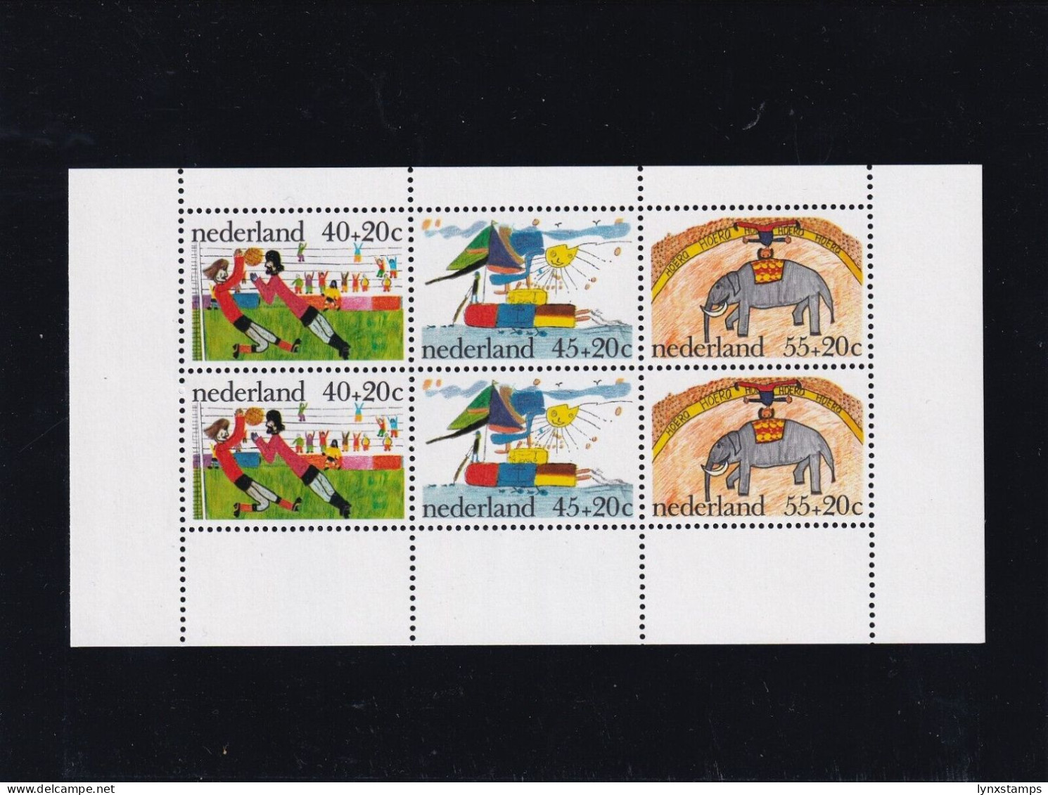 SA02 Netherlands 1976 Child Care Block Mint - Unused Stamps