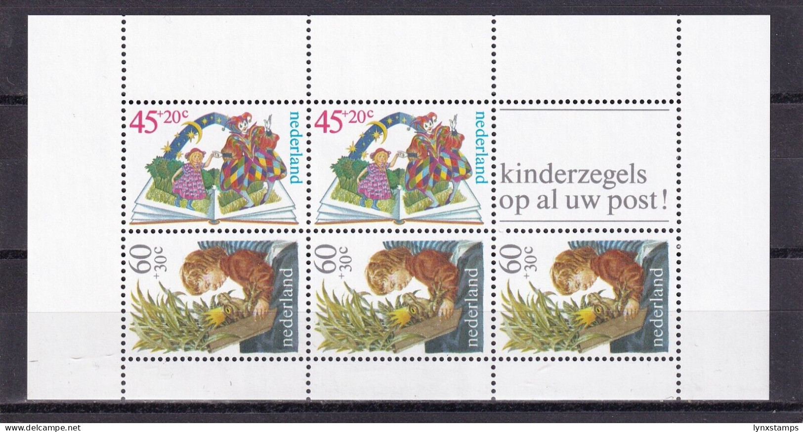 SA02 Netherlands 1980 Child Care Block Mint - Unused Stamps