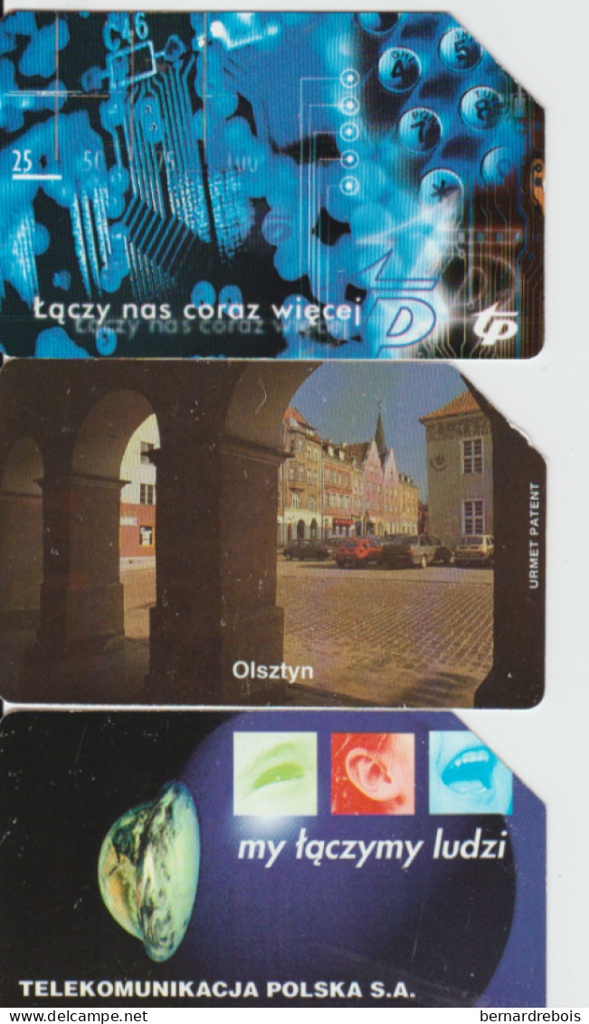 B08 - 3 CARTES MAGNETIQUES DE POLOGNE Pour 1 Euro - Poland