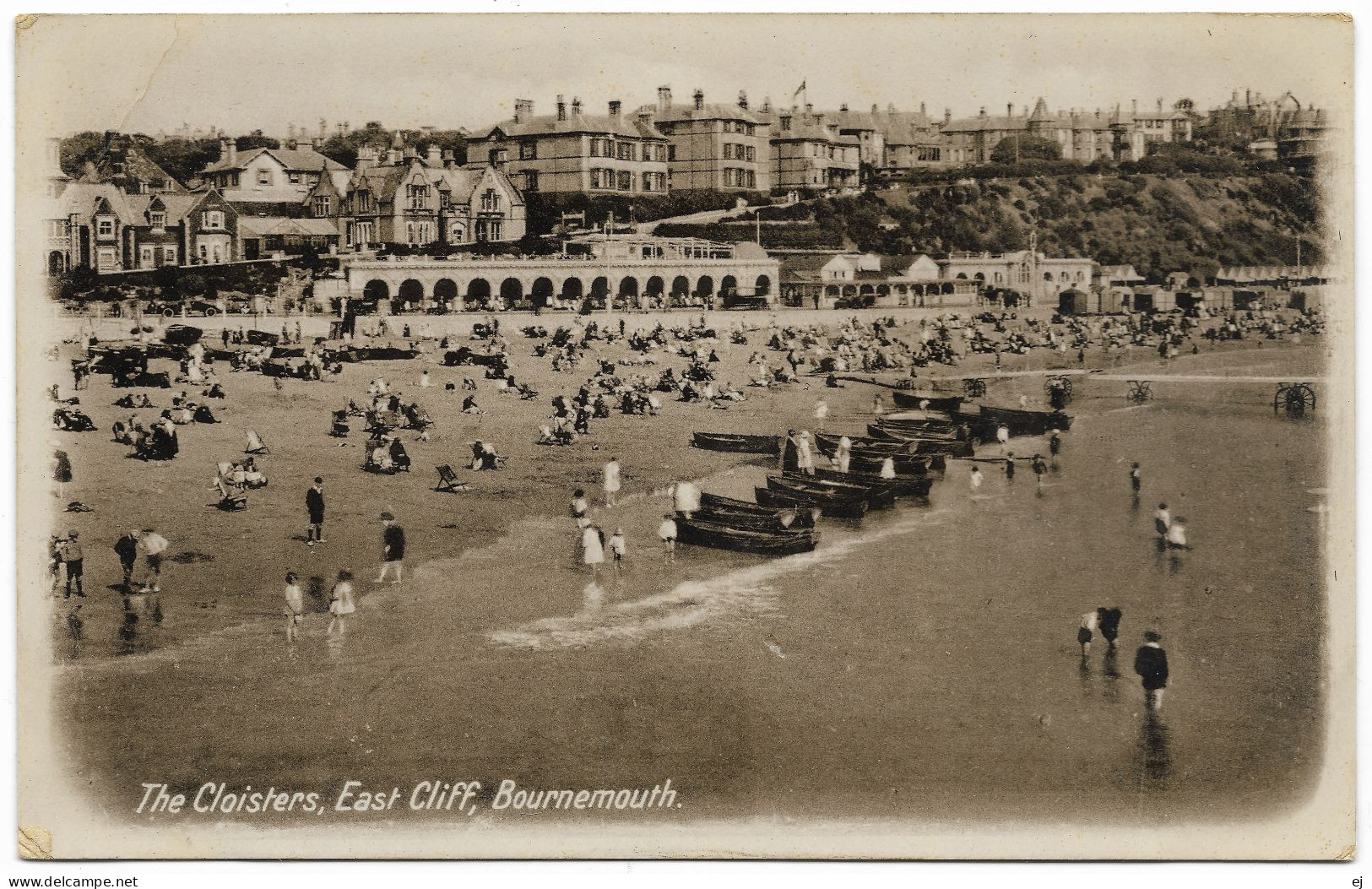 The Cloisters East Cliff Bournemouth Unused C1930 - Bournemouth (fino Al 1972)