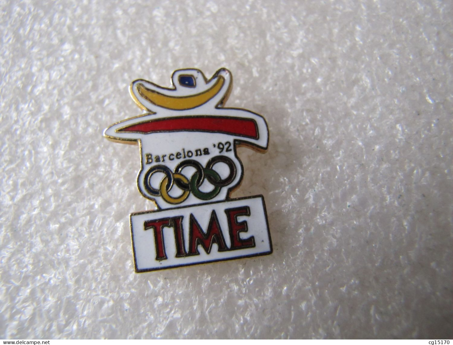 PIN'S   JEUX OLYMPIQUES BARCELONE 92   MEDIA  TIME  Email Grand Feu - Olympische Spelen