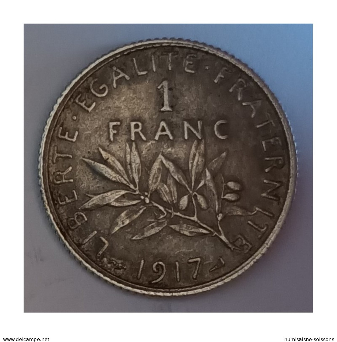 GADOURY 467 - 1 FRANC 1917 - TYPE SEMEUSE - KM 844 - TTB+ - 1 Franc