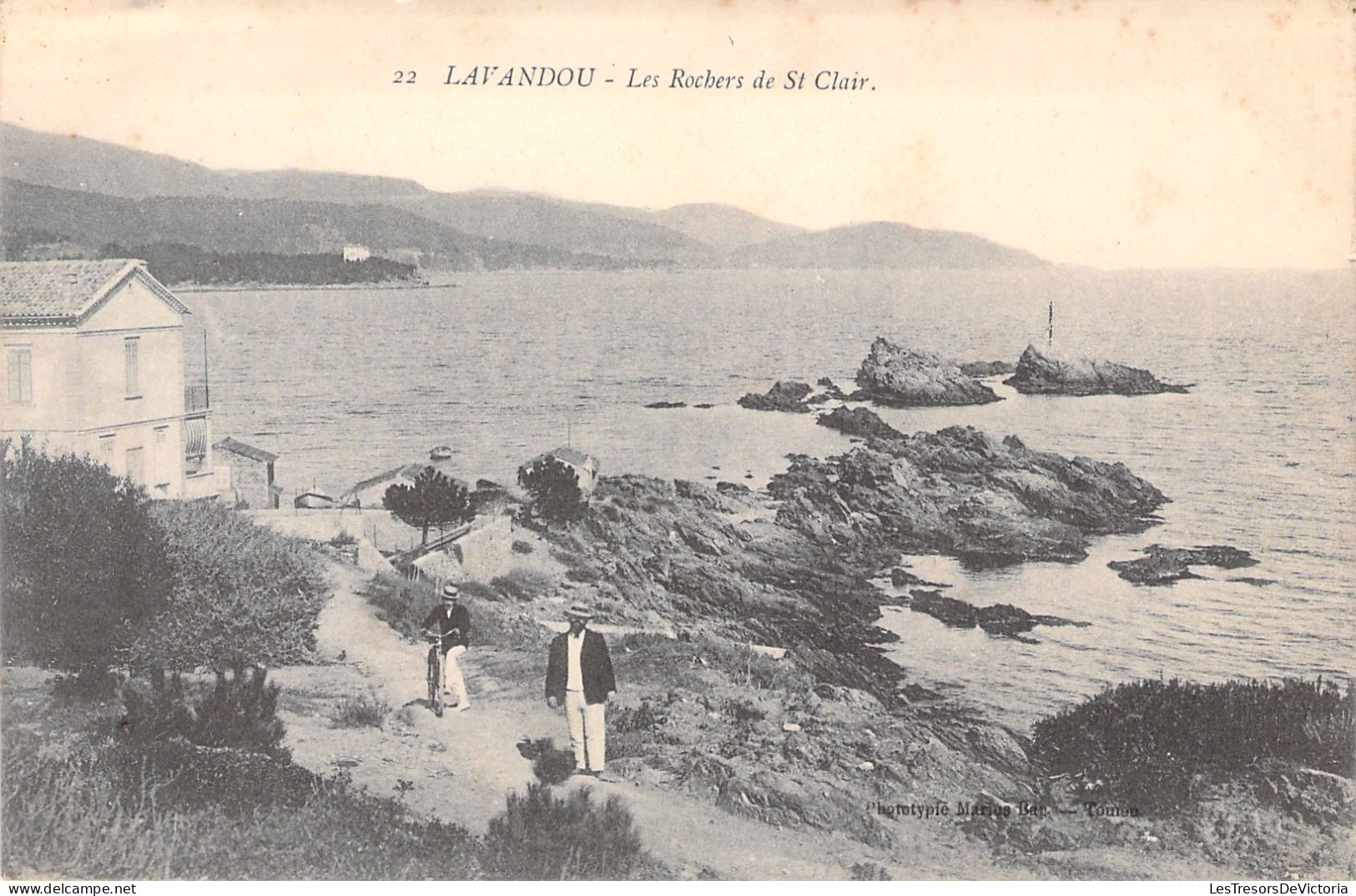 FRANCE - Lavandou - Les Rochers De St Clair - Animé - Carte Postale Ancienne - Le Lavandou