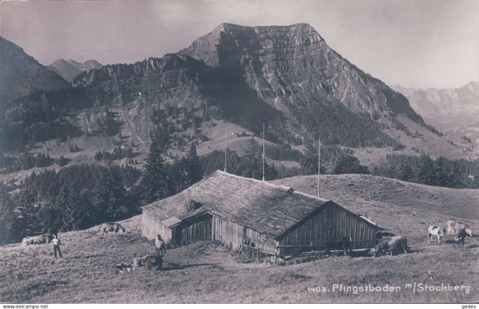 Pfingstboden SG, Chalet D'alpage Et Stockberg (1403) - Nesslau