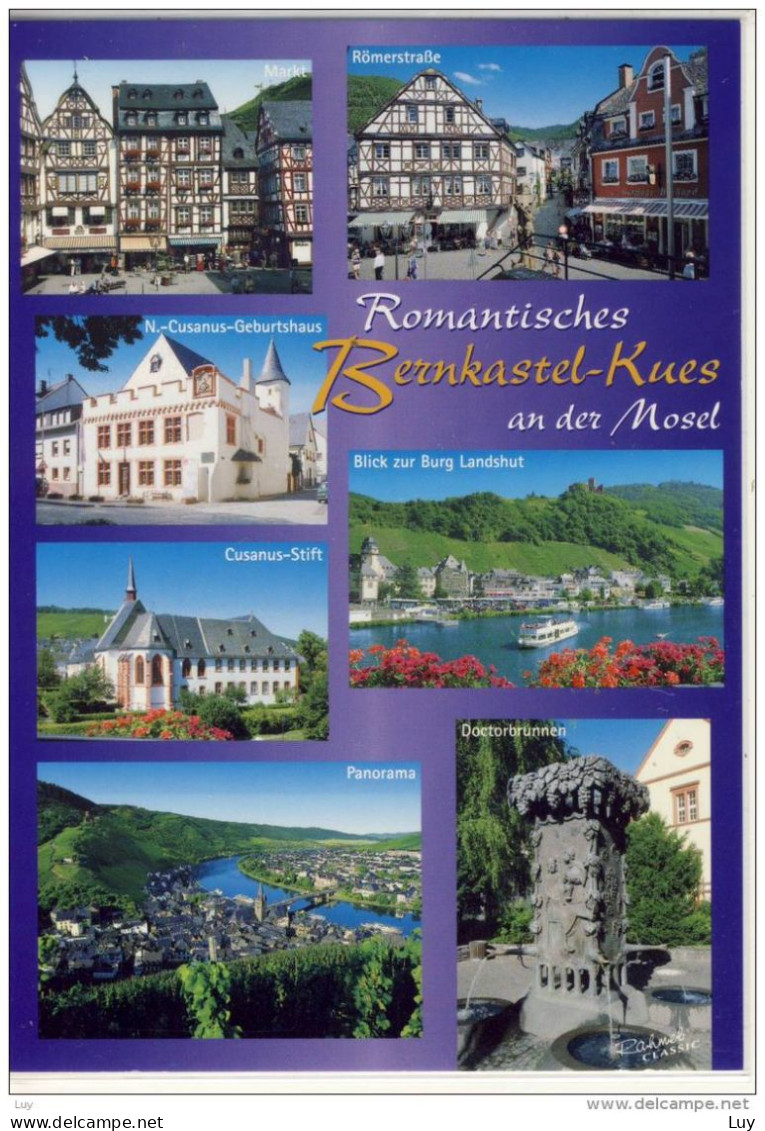 BERNKASTEL - KUES An Der Mosel,  Mehrbildkarte M. Doctorbrunnen, Susanus-Stift, Römerstraße, ... - Bernkastel-Kues