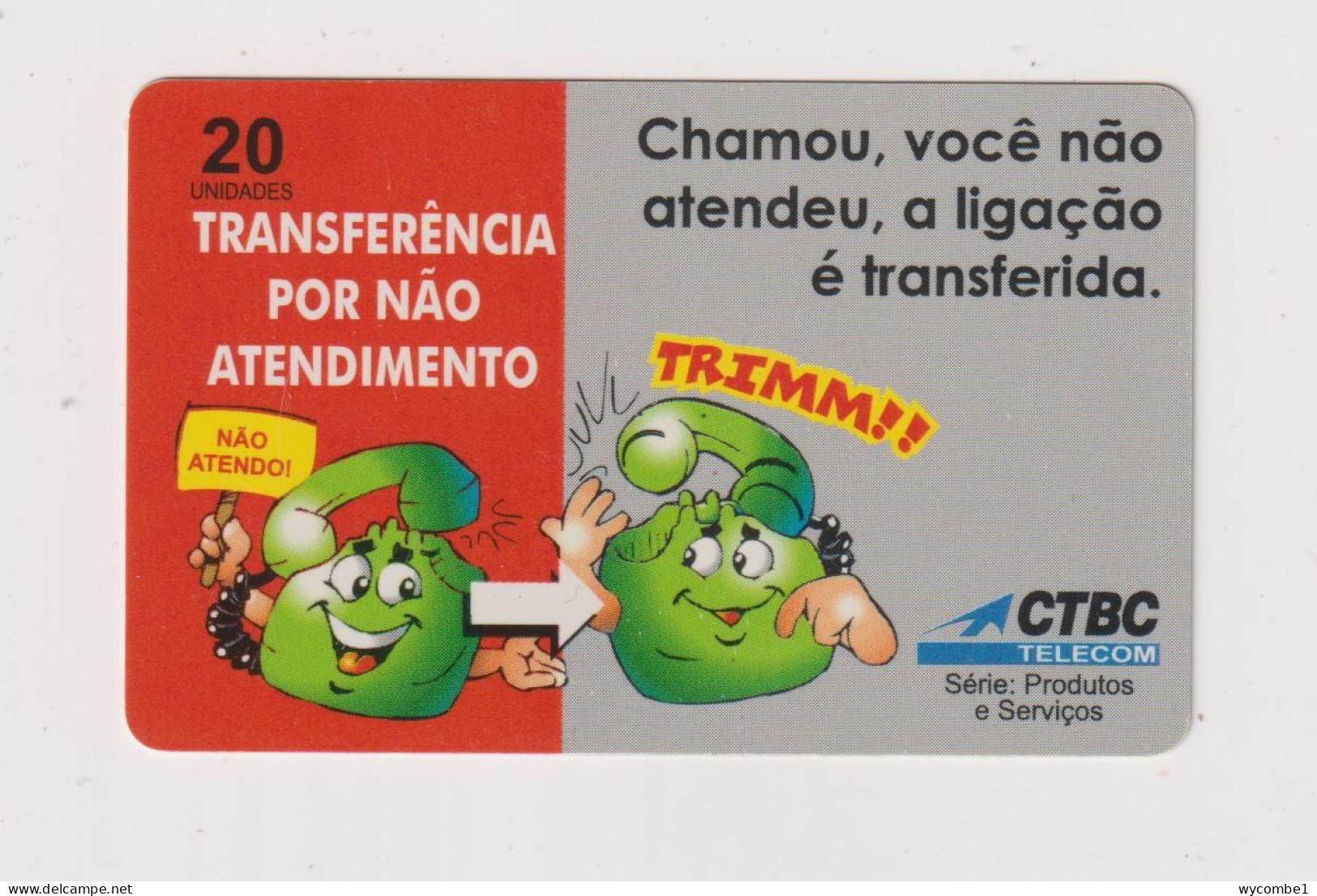 BRASIL - Call Transfer Inductive Phonecard - Brésil