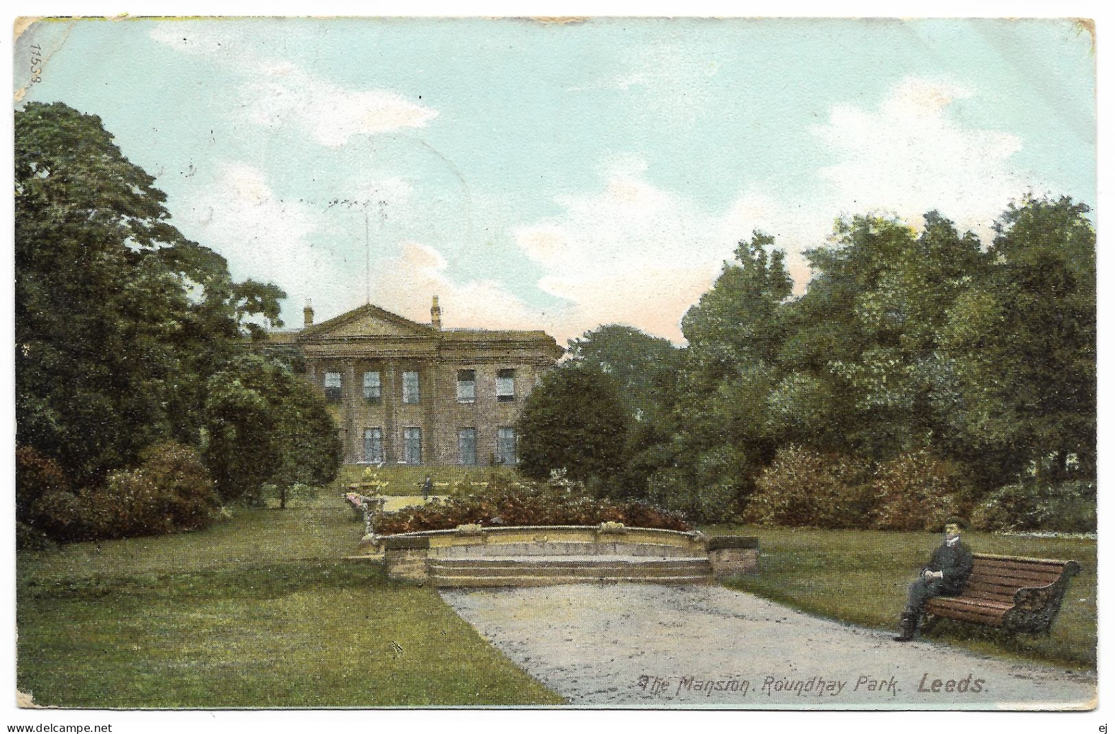 The Mansion Roundhay Park Leeds - Postmark 1908 - Hartmann - Leeds