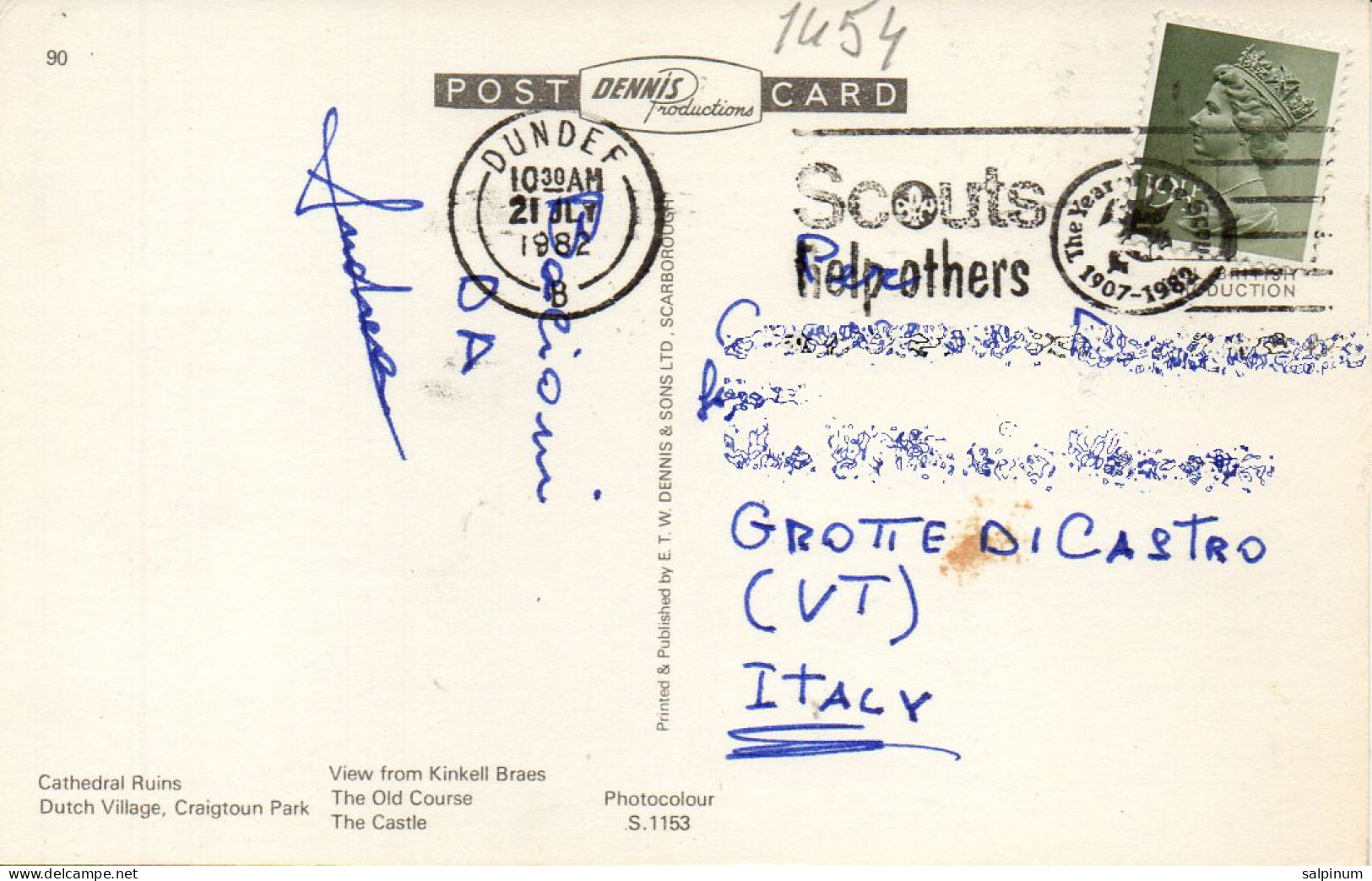 Philatelic Postcard With Stamps Sent From UNITED KINGDOM To ITALY - Cartas & Documentos