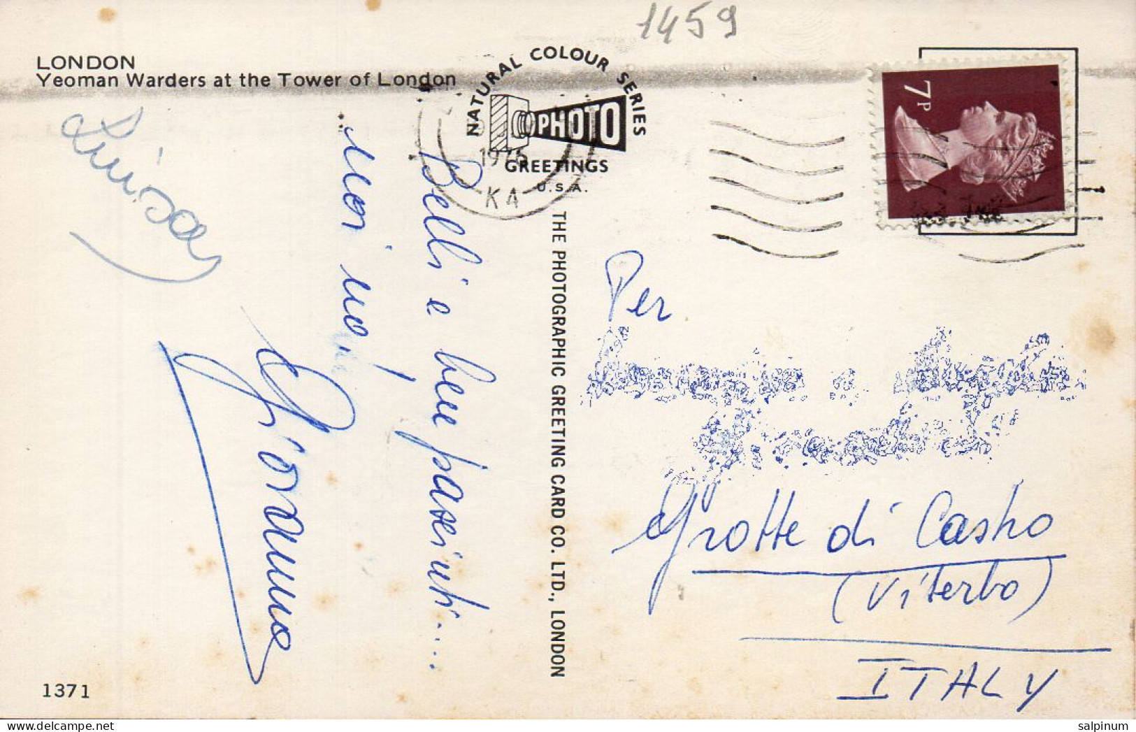 Philatelic Postcard With Stamps Sent From UNITED KINGDOM To ITALY - Lettres & Documents